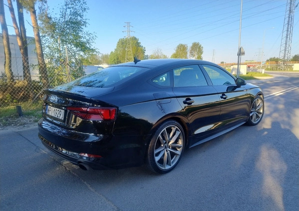 Audi A5 cena 163000 przebieg: 49000, rok produkcji 2019 z Piaseczno małe 631